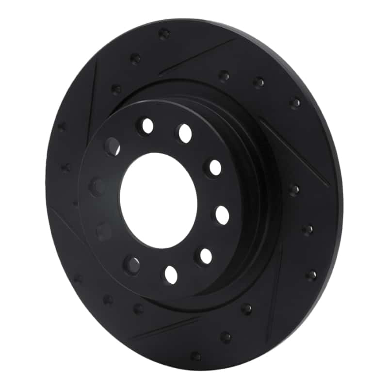 R1 Concepts — R1 13-16 Dodge Dart Rear Left Drilled & Slotted Black Brake Rotor
R1 Brake Rotor Drill - view 2