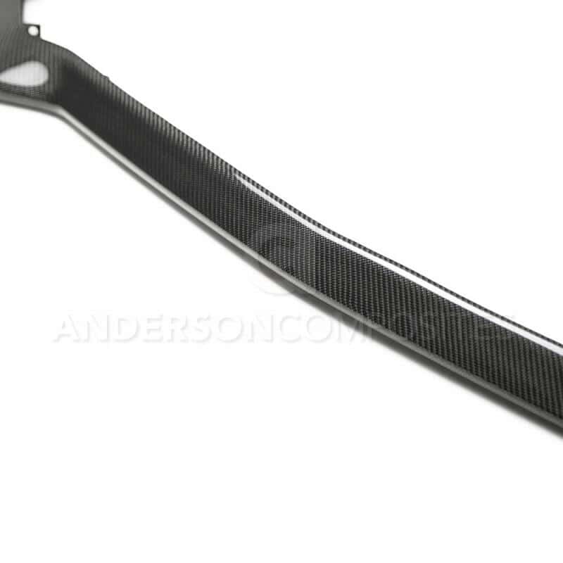 Anderson Composites — Anderson Composites 2018 Ford Mustang Type-OE Carbon Fiber Front Chin Splitter - view 3