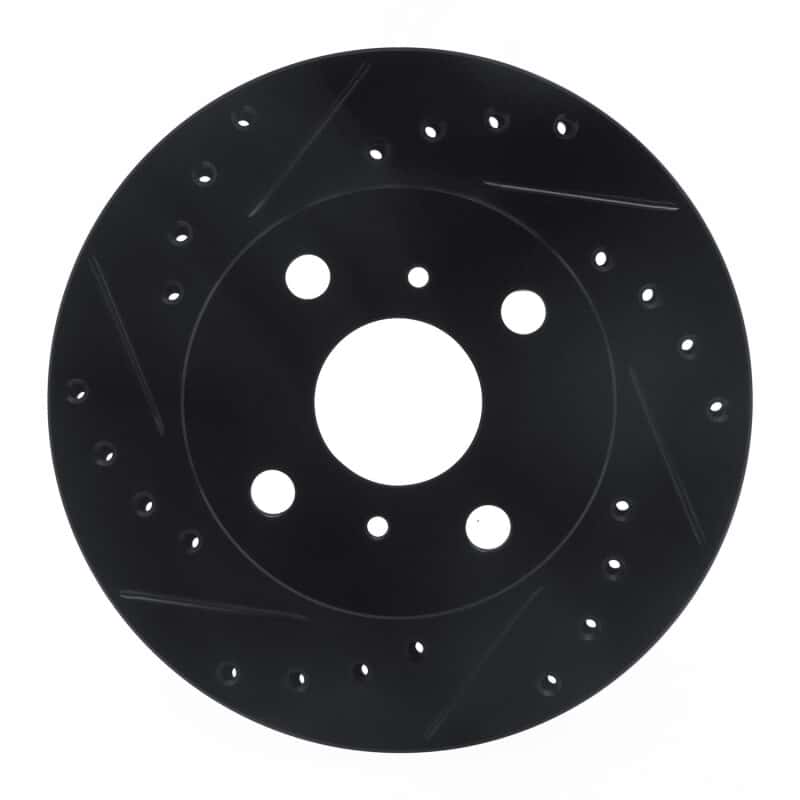 R1 Concepts — R1 88-92 Geo Prizm Front Left Drilled & Slotted Black Brake Rotor
R1 Brake Rotor Drill - view 1