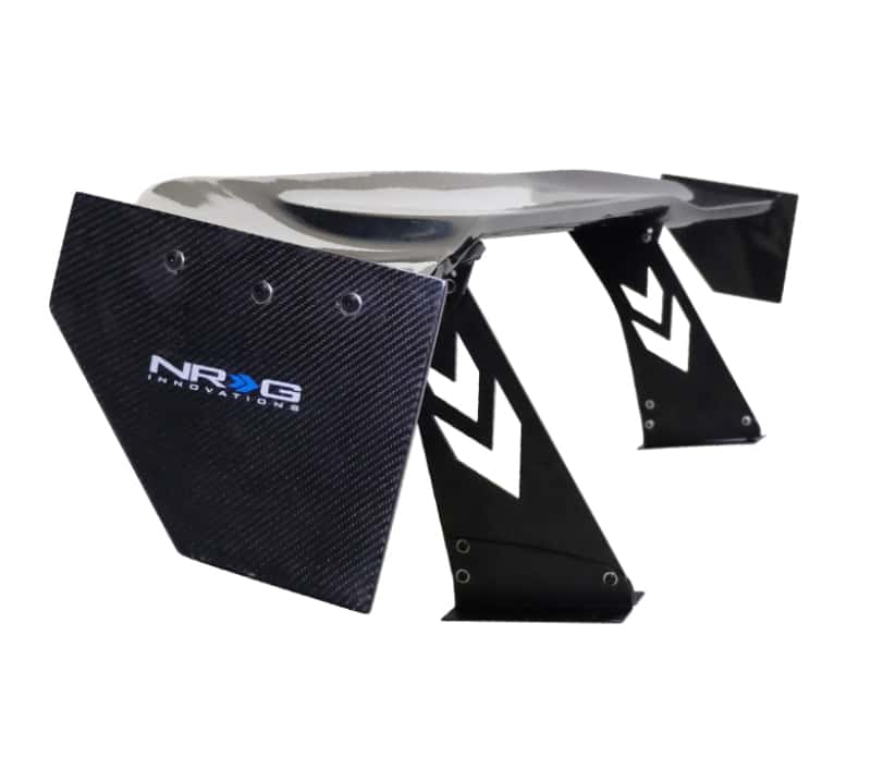 NRG — NRG Carbon Fiber Spoiler - Universal (69in.) w/NRG Logo / Stand Cut Out / Large Side Plate - view 6