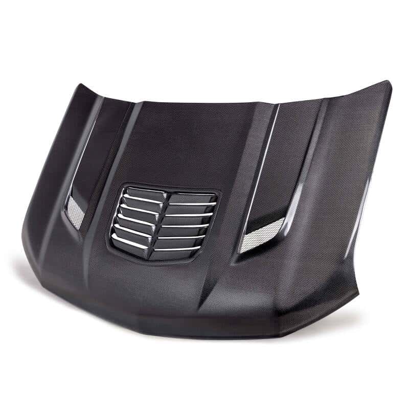 Anderson Composites — Anderson Composites 20-24 Chevy Silverado Type-T2 Carbon Fiber Hood - view 1