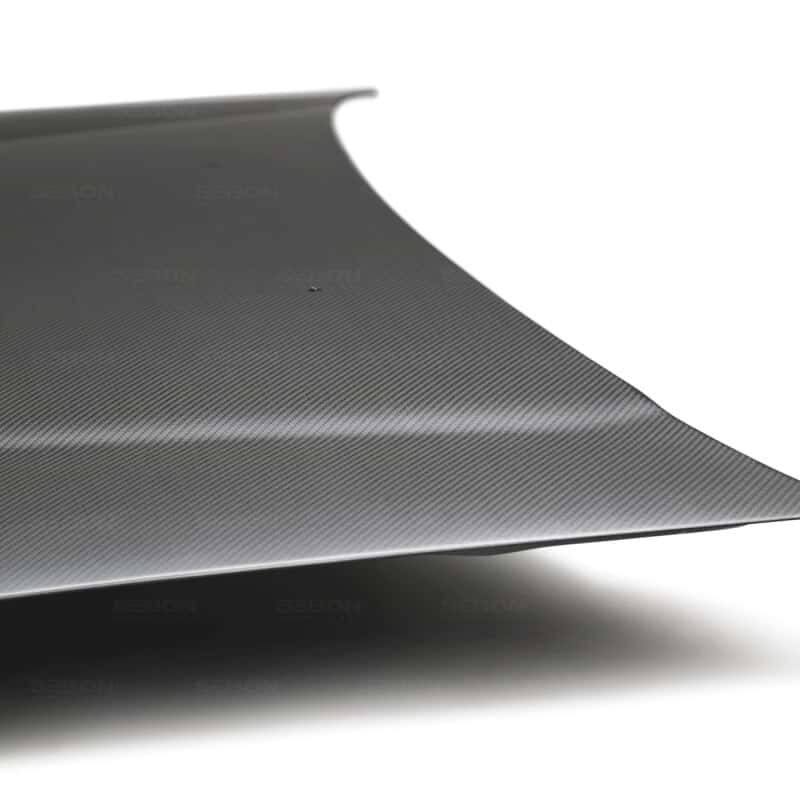 Seibon — Seibon 1992-1995 Honda Civic Coupe OEM-Style Dry Carbon Fiber Hood - view 5