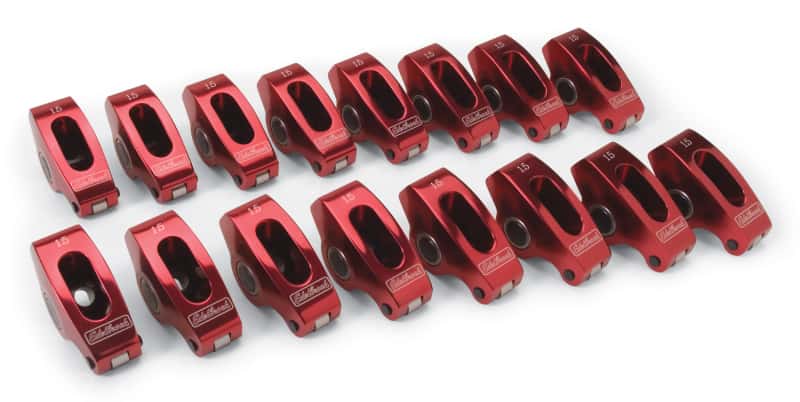 Edelbrock — Edelbrock Rocker Arms Roller SBC 3/8In 1 5 1 Ratio Set of 16
CYL HEAD COMPONENTS - view 2