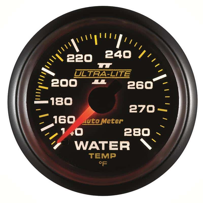 AutoMeter — Autometer Ultra-Lite II 52mm 140-280 Deg F Mechanical Water Temp Gauge
2-1/16" WATER TEMP, - view 5