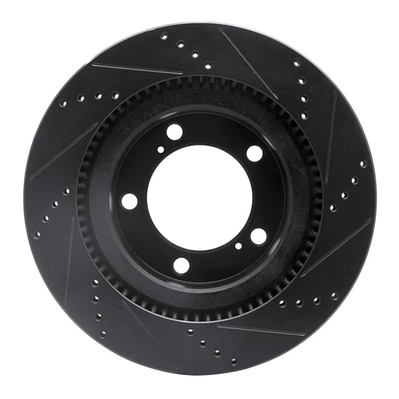 R1 Concepts — R1 07-22 Lexus LX570 Front Left Drilled & Slotted Black Brake Rotor
R1 Brake Rotor Drill - view 5