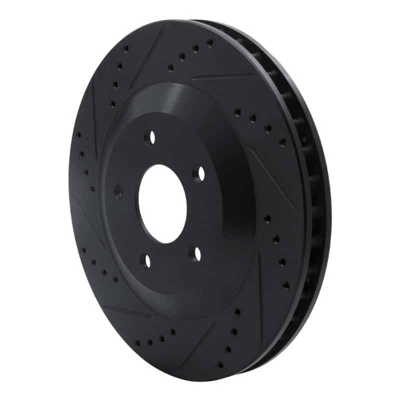 R1 Concepts — R1 97-09 Cadillac XLR Right Front Drilled & Slotted Black Brake Rotor
R1 Brake Rotor Drill - view 2