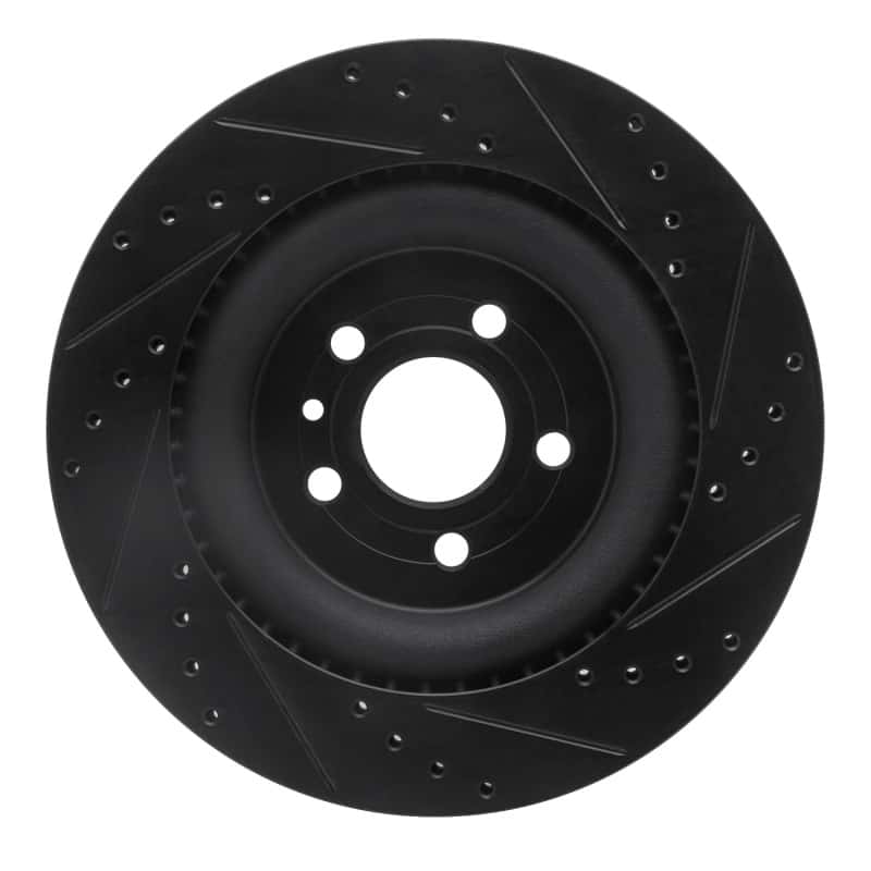 R1 Concepts — R1 13-19 Ford Police Interceptor Sedan Front Left Drilled & Slotted Black Brake Rotor
R1 Brake Rotor Drill - view 5