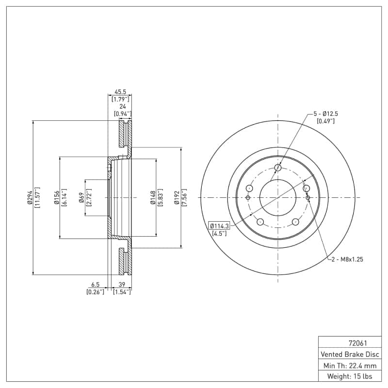 DFC — DFC 05-22 Mitsubishi Outlander PHEV Front GeoSPEC Coated Rotor
DFC Brake Rotor - view 6