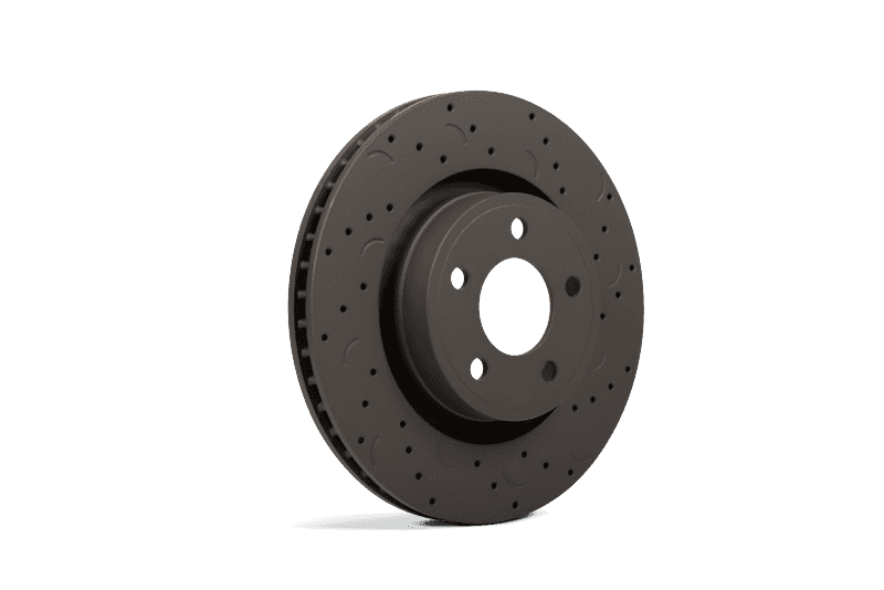 Hawk Performance — Hawk Talon 2006 Subaru Impreza WRX Drilled and Slotted Rear Brake Rotor Set
Disc Brake Rotor - view 1