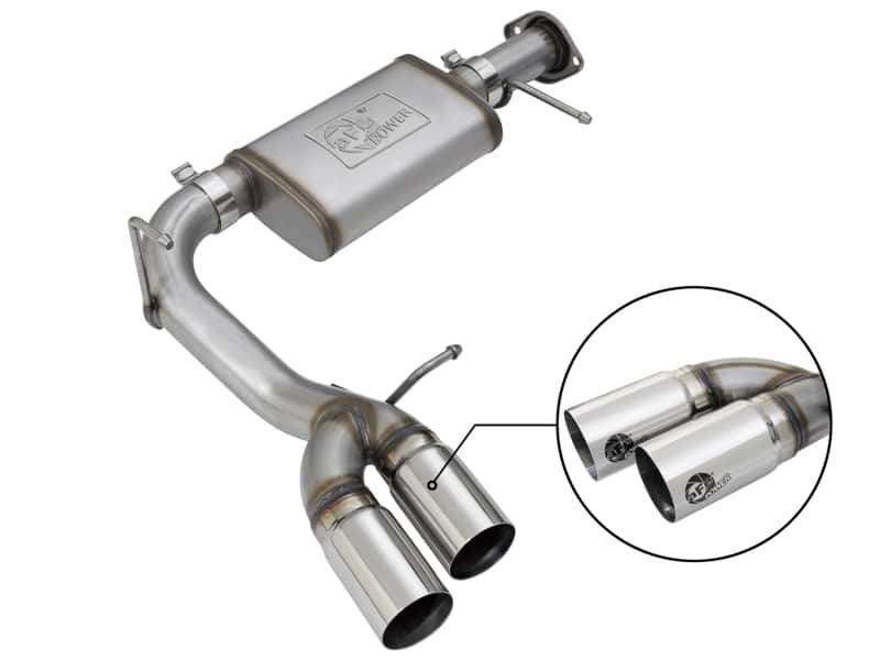 aFe — aFe MACH Force-XP 3in 409 SS Cat-Back Exhaust w/ Polished Tip 17-19 GM Colorado/Canyon V6-3.6L
Cat-Back Exhaust - view 1