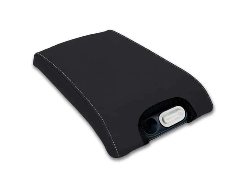 PRP Seats — PRP 10-14 Ford Raptor  Center Console Cover- Black with Silver Stitch - view 1