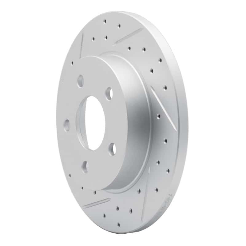 R1 Concepts — R1 04-12 Chevrolet Cobalt Rear Left Drilled & Slotted Geo-Carbon Rotor - view 2