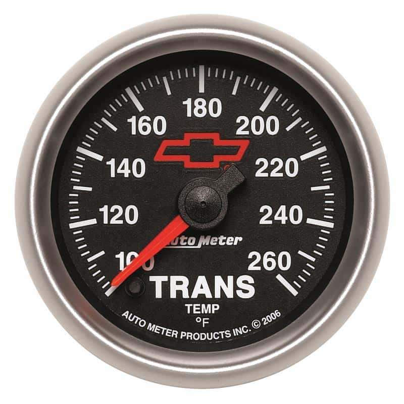 AutoMeter — Autometer Full Sweep Electric 52mm 100-260 Deg. F Transmission Temperature Gauge
2-1/16" TRANS TEMP, - view 2