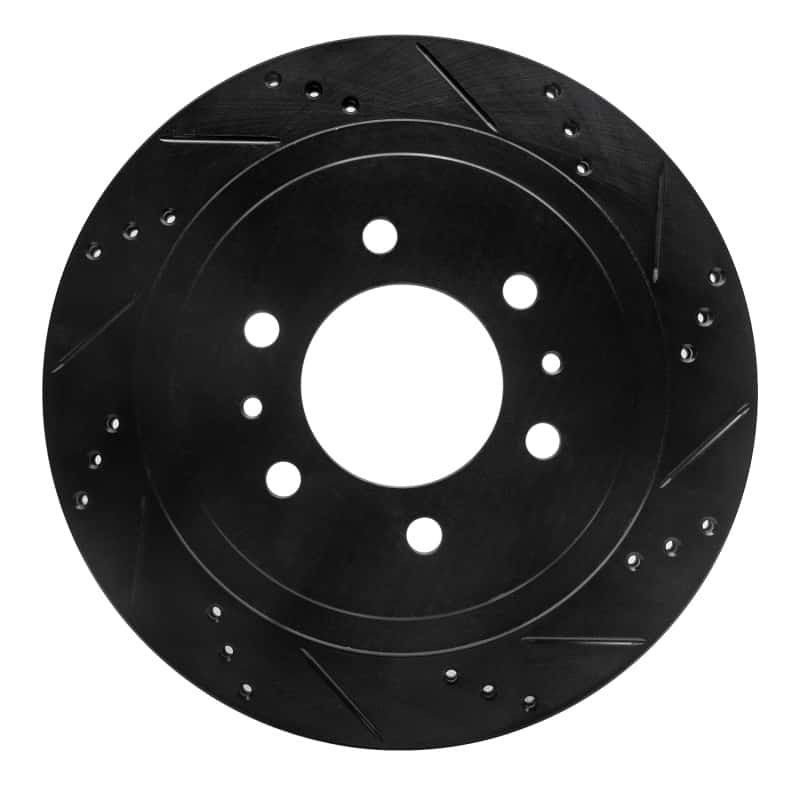 R1 Concepts — R1 04-11 Ford F-150 4WD Rear Right Drilled & Slotted Black Brake Rotor
R1 Brake Rotor Drill - view 1
