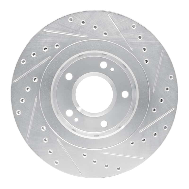R1 Concepts — R1 05-22 Mitsubishi Outlander Front Left Drilled & Slotted Silver Brake Rotor
R1 Brake Rotor Drill - view 5