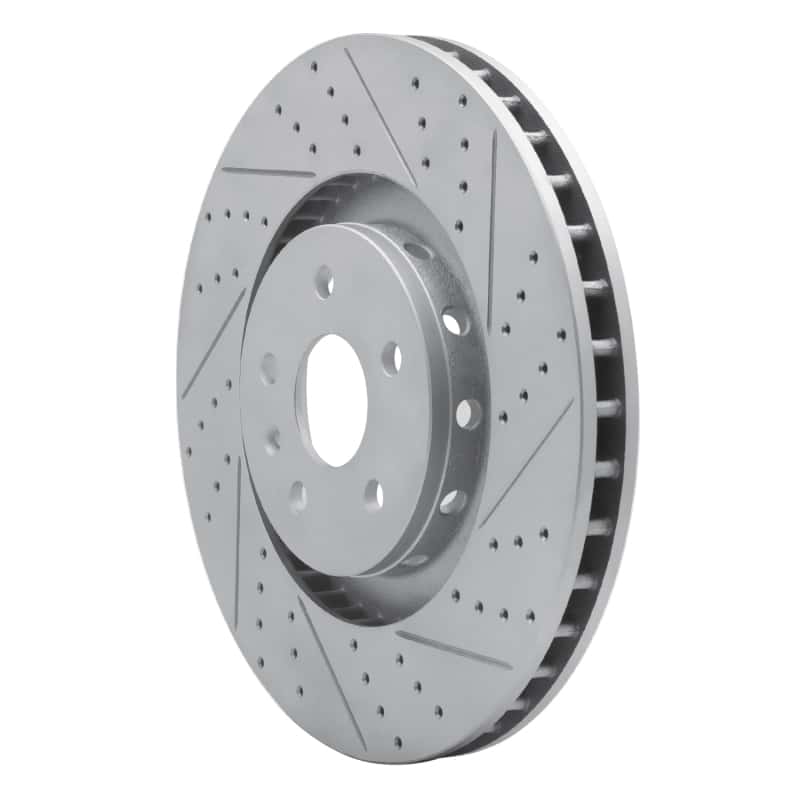R1 Concepts — R1 09-15 Cadillac Cts Front Right Drilled & Slotted Geo-Carbon Rotor - view 2
