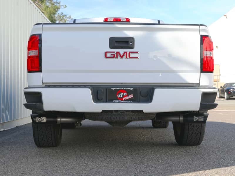 aFe — aFe Gemini XV 3in 304 SS Cat-Back Exhaust w/ Cutout 09-18 GM Trucks 4.3L/4.8L/5.3L w/ Black Tips
Cat-Back Exhaust - view 9