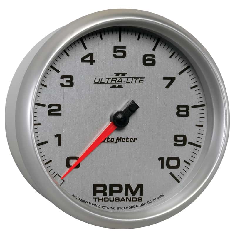 AutoMeter — Autometer Ultra-Lite II 5 Inch 10000 RPM In-Dash Tachometer
5" TACH, 10,000 RPM, - view 11