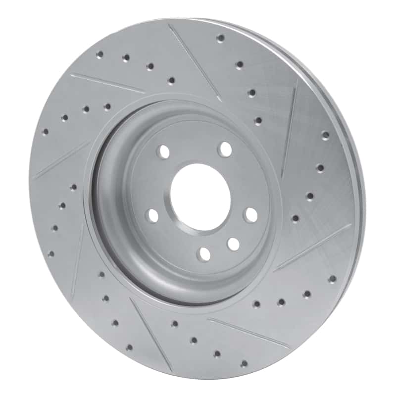 R1 Concepts — R1 17-20 Jaguar XF Front Left Drilled & Slotted Silver Brake Rotor
R1 Brake Rotor Drill - view 4