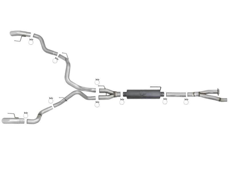 aFe — aFe MACH Force-XP Cat-Back Exhaust w/ Dual Hi-Tuck Pol Tips 17-18 Ford F-150 Raptor V6-3.5L
Cat-Back Exhaust - view 6