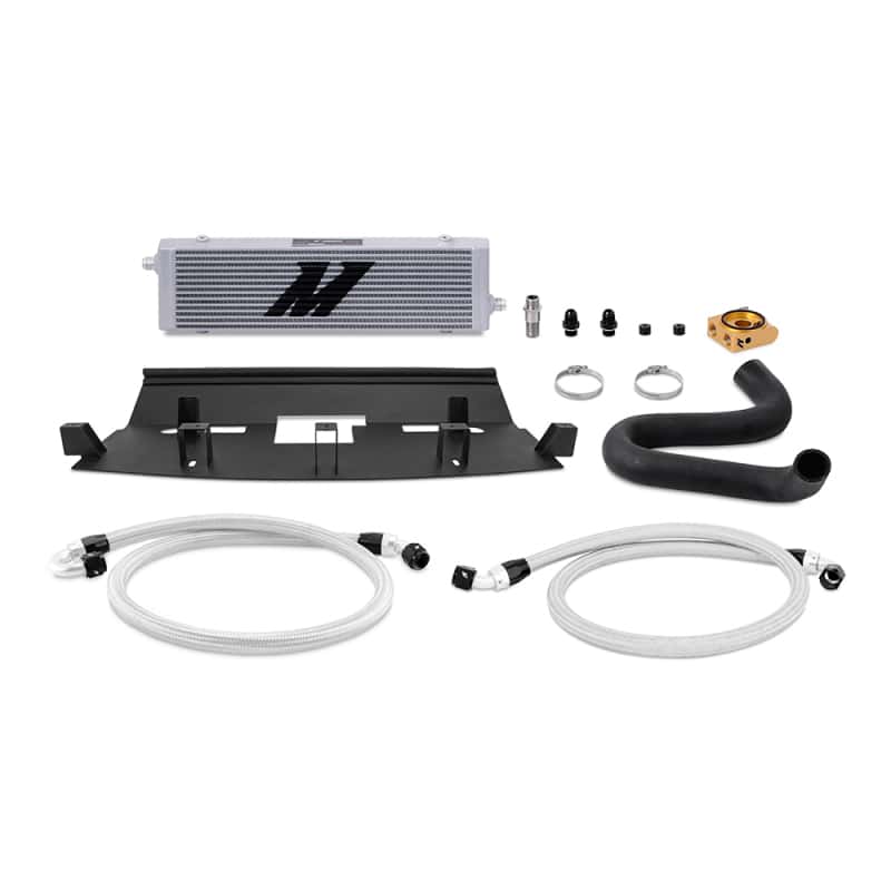 Mishimoto — Mishimoto 2018+ Ford Mustang GT Thermostatic Oil Cooler Kit - Silver - view 1