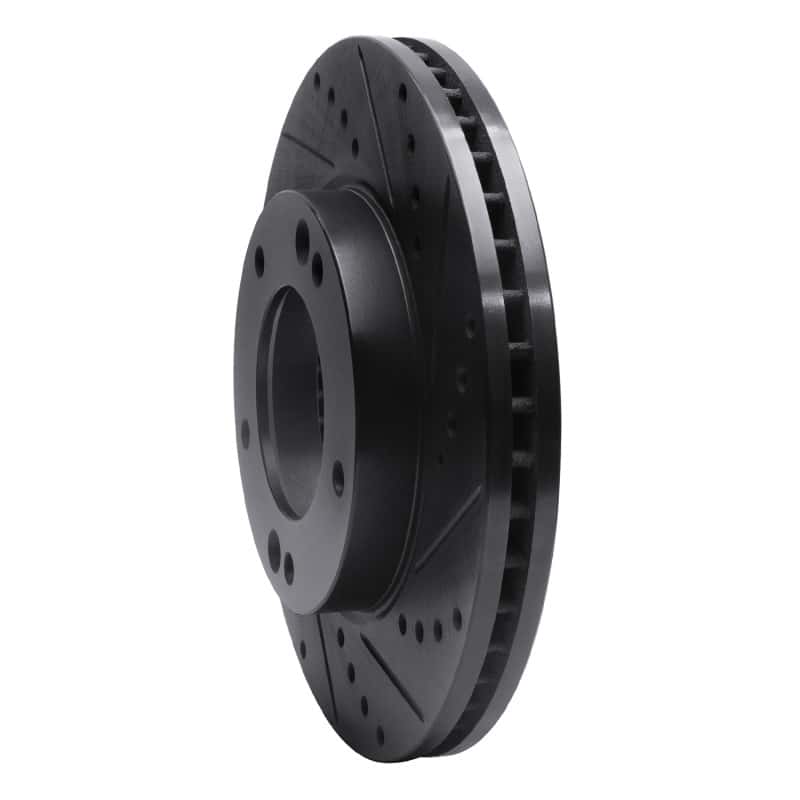 R1 Concepts — R1 2007-2009 Kia Sorento Front Right Drilled & Slotted Black Brake Rotor
R1 Brake Rotor Drill - view 2