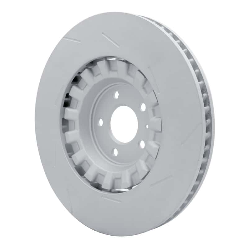 DFC — DFC 17-18 Porsche Macan Left Front Slotted Hi-Carbon Alloy Geomet Coated Rotor - view 4