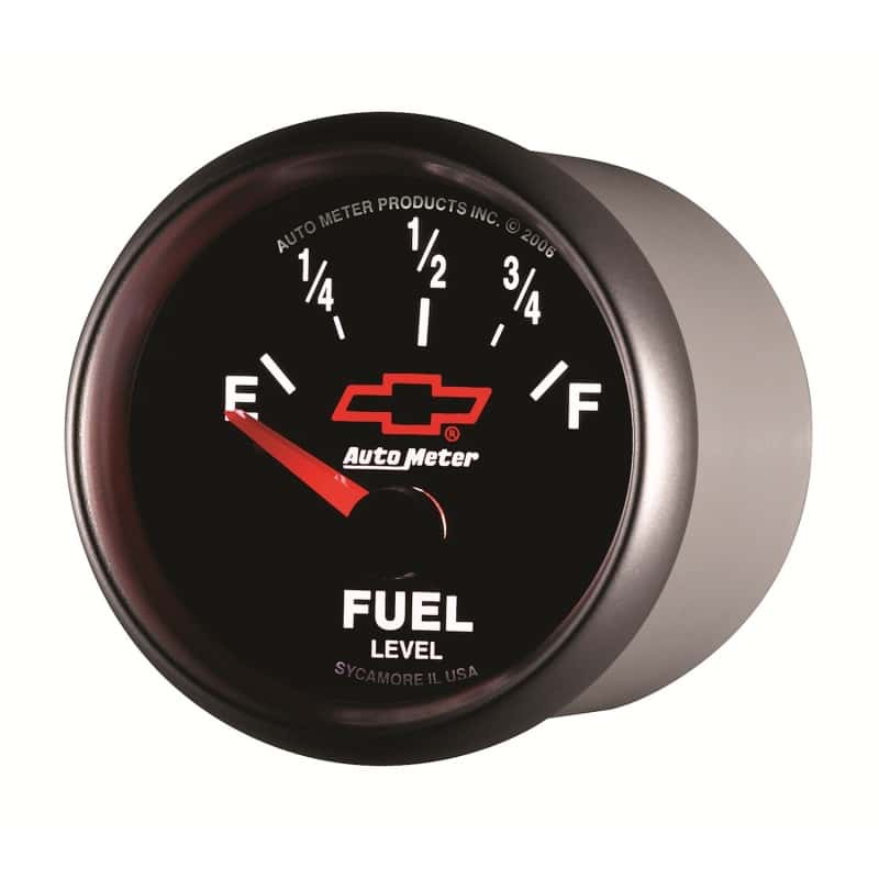 AutoMeter — Autometer GM Bowtie Black 2-1/16 Fuel Level, 0-90 , Air-Core 8-18V
2-1/16" FUEL LEVEL, - view 9