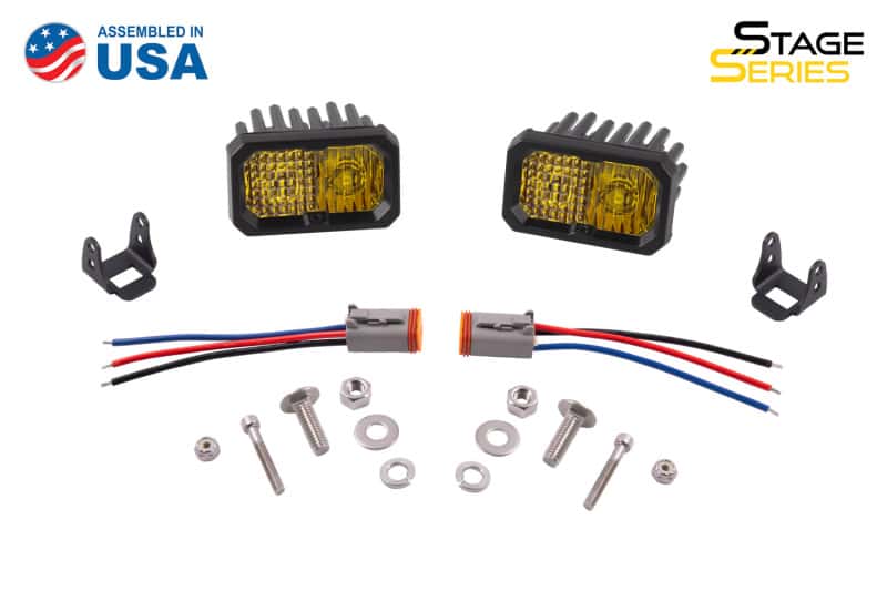 Diode Dynamics — Diode Dynamics Stage Series 2 In LED Pod Pro - Yellow Driving Standard ABL (Pair) - view 9
