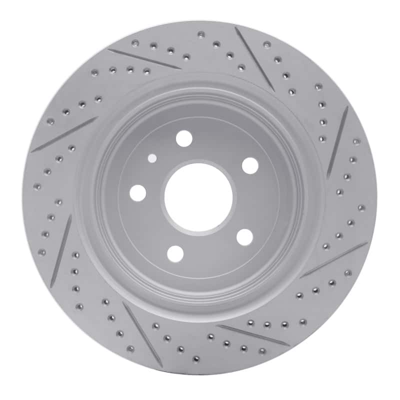 R1 Concepts — R1 06-09 Chevrolet Trailblazer Front Right Drilled & Slotted Geo-Carbon Rotor - view 5