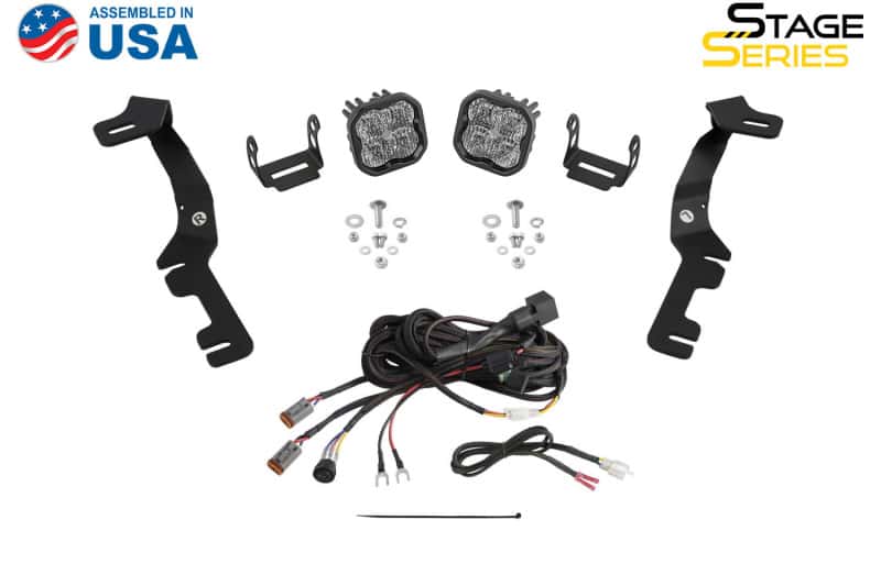 Diode Dynamics — Diode Dynamics Stage Series Ditch Light Kit for 2019-Present Ram SS3 - Yellow Pro Combo - view 5