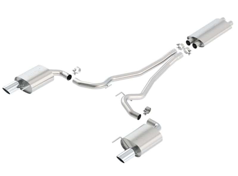 Borla — Borla 15-16 Ford Mustang GT / Convertible 5.0L AT/MT EC-Type CB SS Single Round Rolled Tips Exhaust
Cat-Back System
ExhstSysKt - view 2