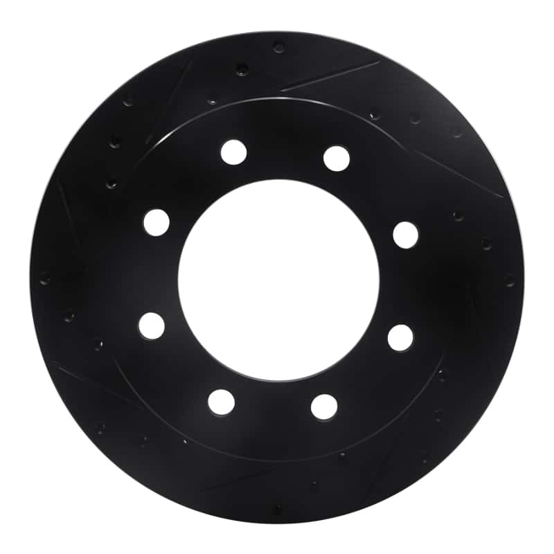 R1 Concepts — R1 99-20 Chevrolet Silverado 2500 Rear Left Drilled & Slotted Black Brake Rotor
R1 Brake Rotor Drill - view 1