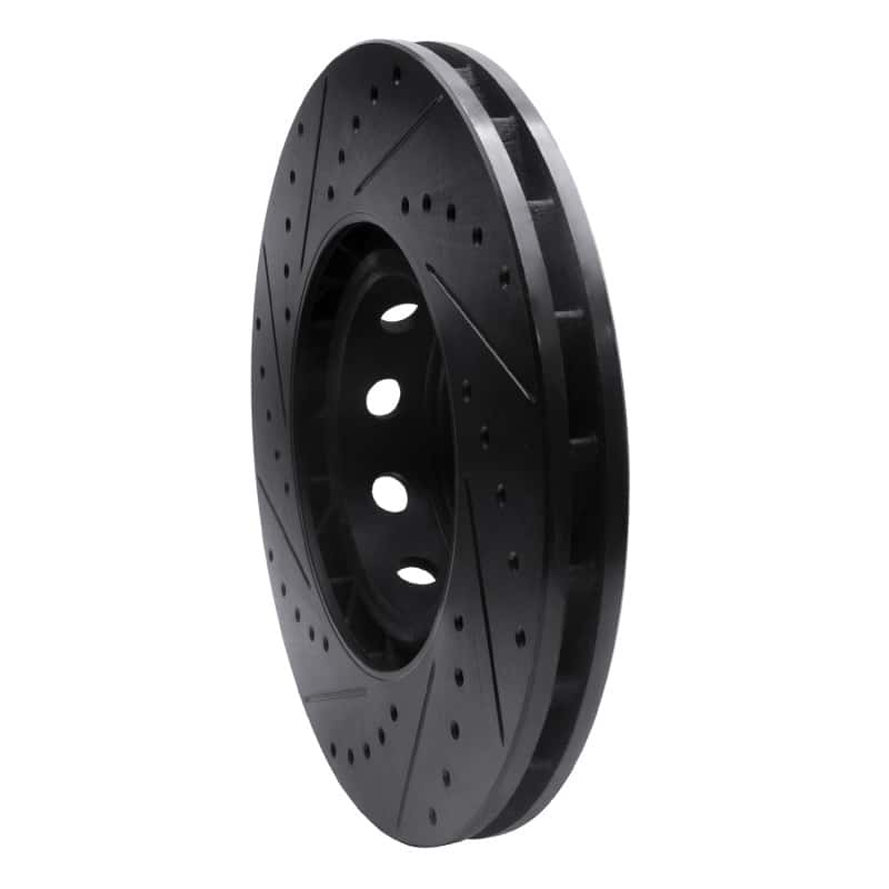 R1 Concepts — R1 00-03 BMW M5 Left Front Drilled & Slotted Black Brake Rotor
R1 Brake Rotor Drill - view 4