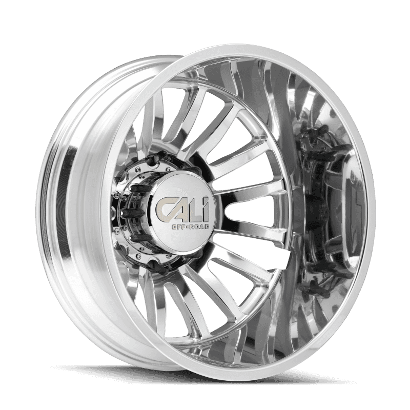 Cali Off-Road — Cali Off-Road 9110D Summit Dually 20x8.25 / 8x165.1 BP / -232mm Offset / 121.3mm Hub Polished Wheel
9110D - view 2
