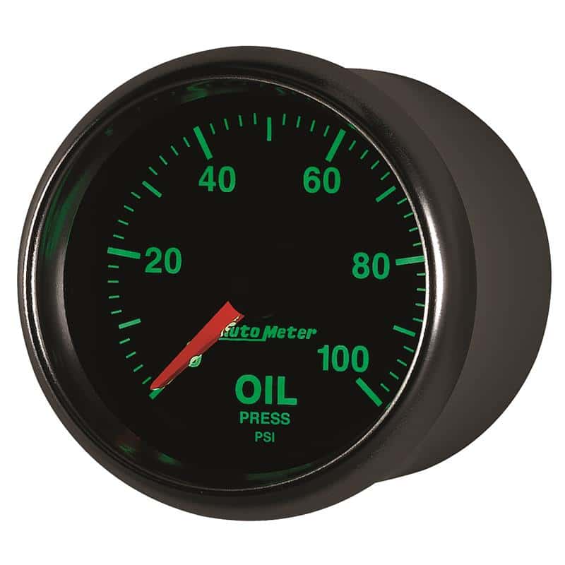AutoMeter — Autometer GS Series 2-1/16in Oil Pressure Gauge 100PSI Electric Full Sweep
2-1/16" OIL PRESS, 0 - view 3
