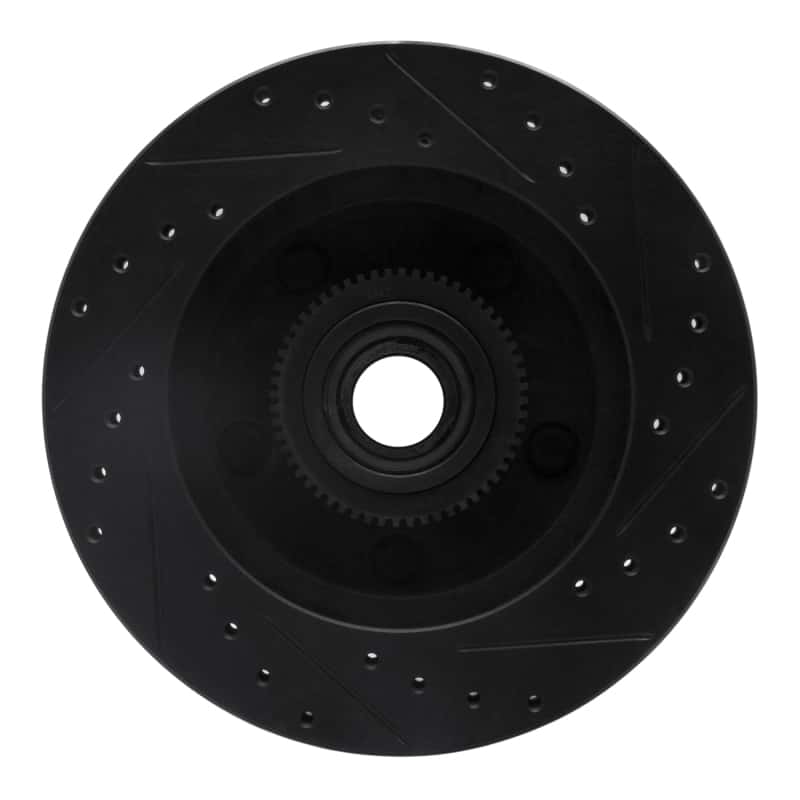 R1 Concepts — R1 94-99 Dodge Ram 1500 Pickup Front Left Drilled & Slotted Black Brake Rotor
R1 Brake Rotor Drill - view 5