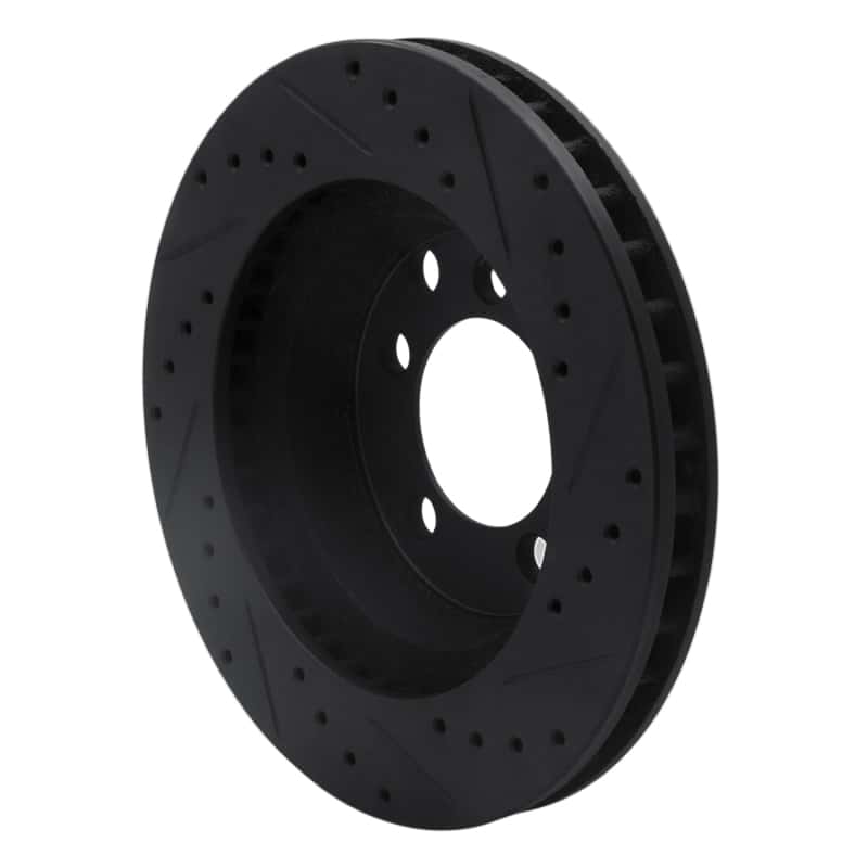 R1 Concepts — R1 74-81 Dodge Ramcharger 4WD Front Left Drilled & Slotted Black Brake Rotor
R1 Brake Rotor Drill - view 4