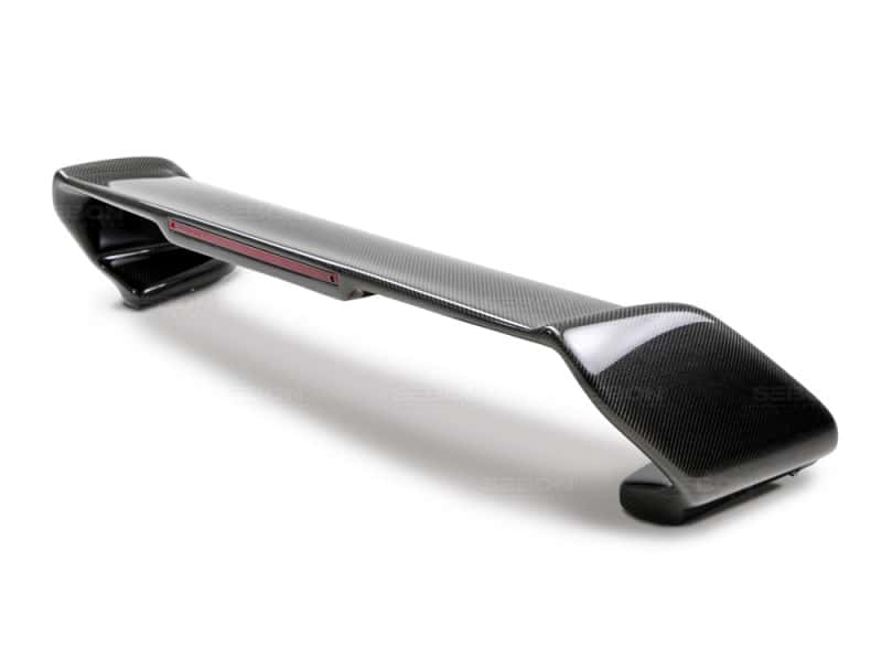 Seibon — Seibon 98-01 Subaru Impreza RB Style Carbon Fiber Rear Spoiler - view 2