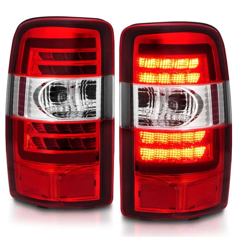 ANZO — ANZO 2000-2006 Chevrolet Tahoe LED Tail Lights w/ Red Lens Chrome Housing - view 9