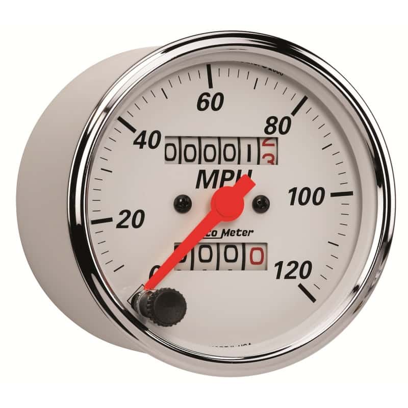 AutoMeter — Autometer Arctic White 3-1/8in 0-120 MPH Mechanical Speedometer Gauge
3-1/8" SPD MECH AW - view 6