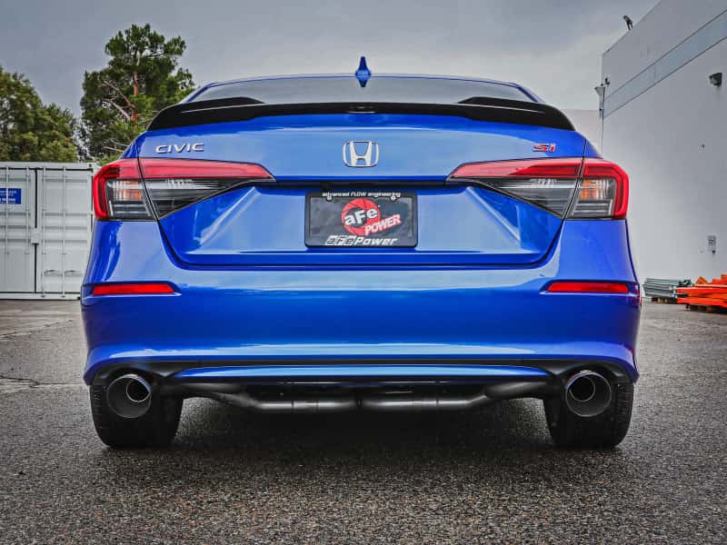 aFe — aFe POWER Takeda 22-23 Honda Civic Si I4-1.5L (t) 2.5in to 3in 304 SS CB Exhaust - Blue Flame Tips
Cat-Back Exhaust - view 4