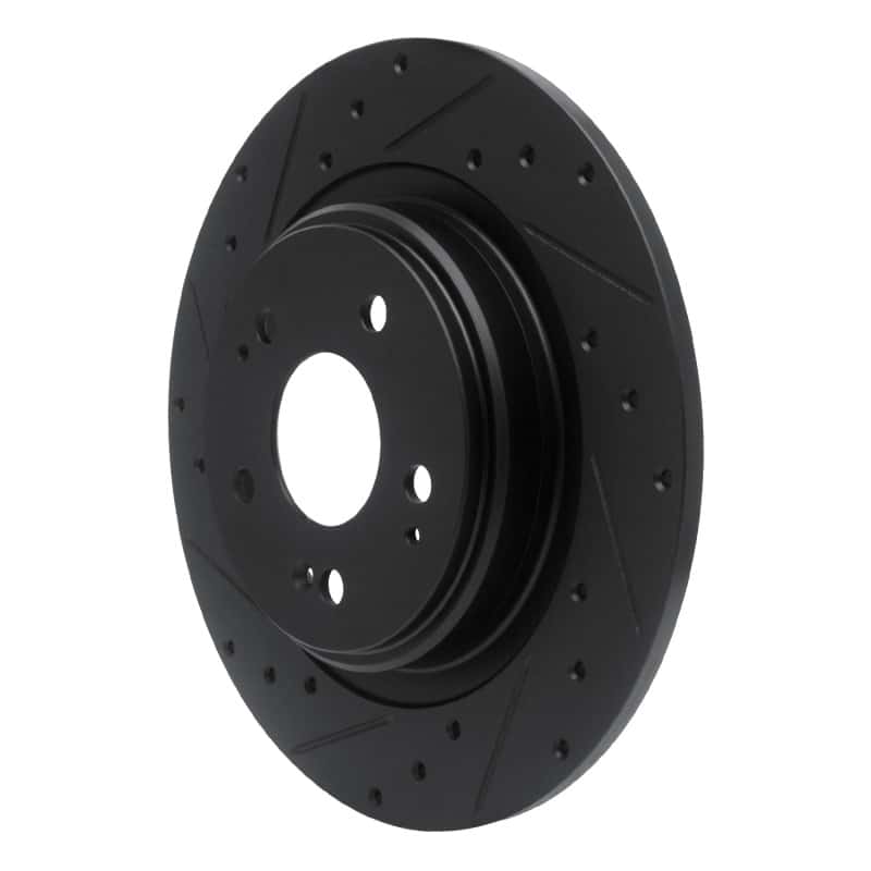 R1 Concepts — R1 17-20 Acura MDX Rear Left Drilled & Slotted Black Brake Rotor
R1 Brake Rotor Drill - view 2