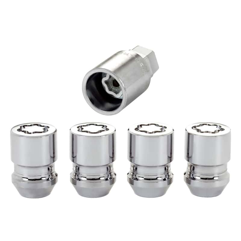 McGard — McGard Wheel Lock Nut Set - 4pk. (Cone Seat) M12X1.5 / 19mm & 21mm Dual Hex / 1.28in. L - Chrome - view 1
