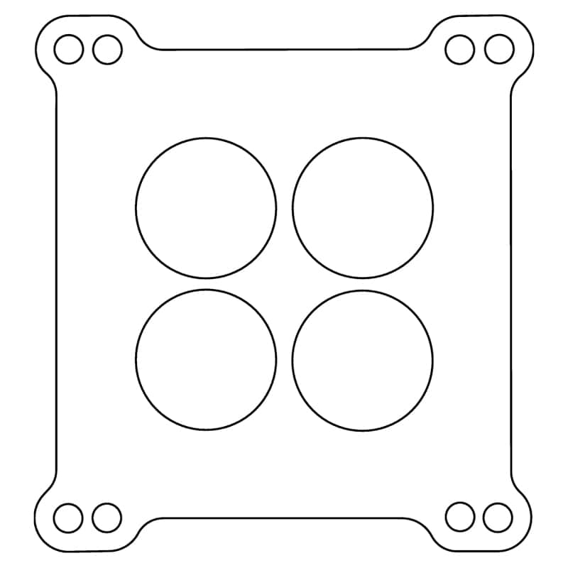 Cometic Gasket — Cometic Carter AFB Holley 4 Barrel .039in Fiber Carburetor Gasket - 4-Hole - Double Drilled
Carburetor Gasket - view 2