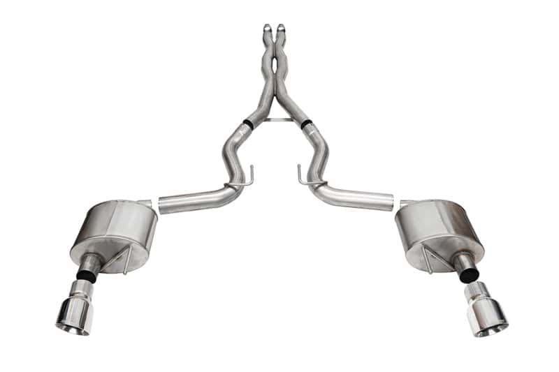 CORSA Performance — Corsa 24+ Ford Mustang GT Xtreme Cat-Back Exhaust Sys. 3.0in Dual Rear Exit w/4.5in Pro Series Tips
Exhaust - view 2