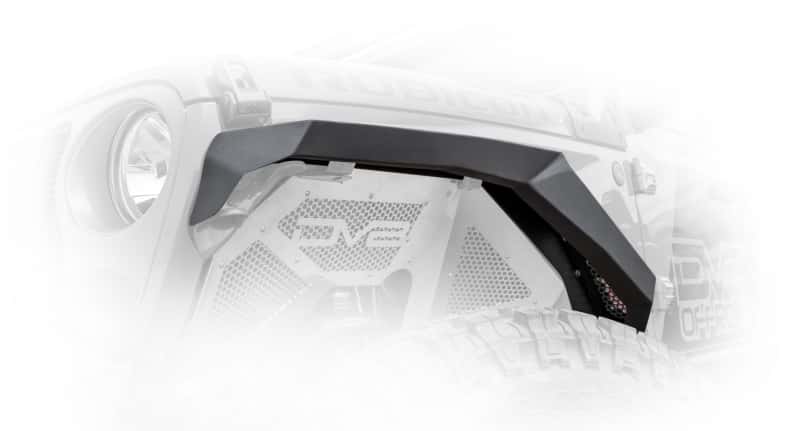 DV8 Offroad — DV8 Offroad 2018+ Jeep Wrangler JL Armor Fenders w/ LED Turn Signal Lights
Fender Flares - view 1