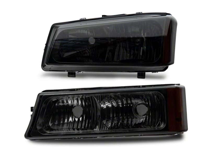 Raxiom — Raxiom 03-06 Chevrolet Silverado 1500 Axial OEM Style Rep Headlights- Chrome Housing- Smoked Lens
Headlights - view 3