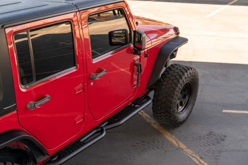DV8 Offroad — DV8 Offroad 07-18 Jeep Wrangler JK (4 Door Only) OE Plus Side Steps
Jeep Side Steps - view 12