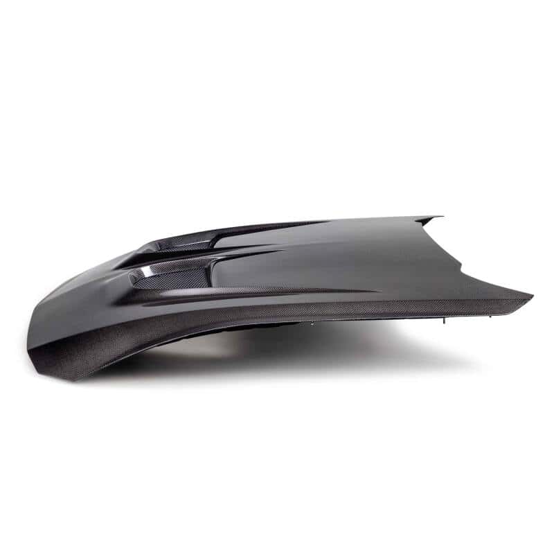 Anderson Composites — Anderson Composites 2024 Ford Mustang Type-GTD Double Sided Carbon Fiber Hood - view 4